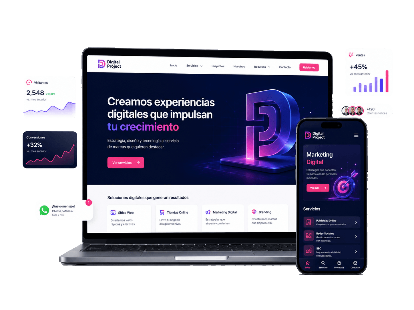 Sitio web profesional Digital Project
