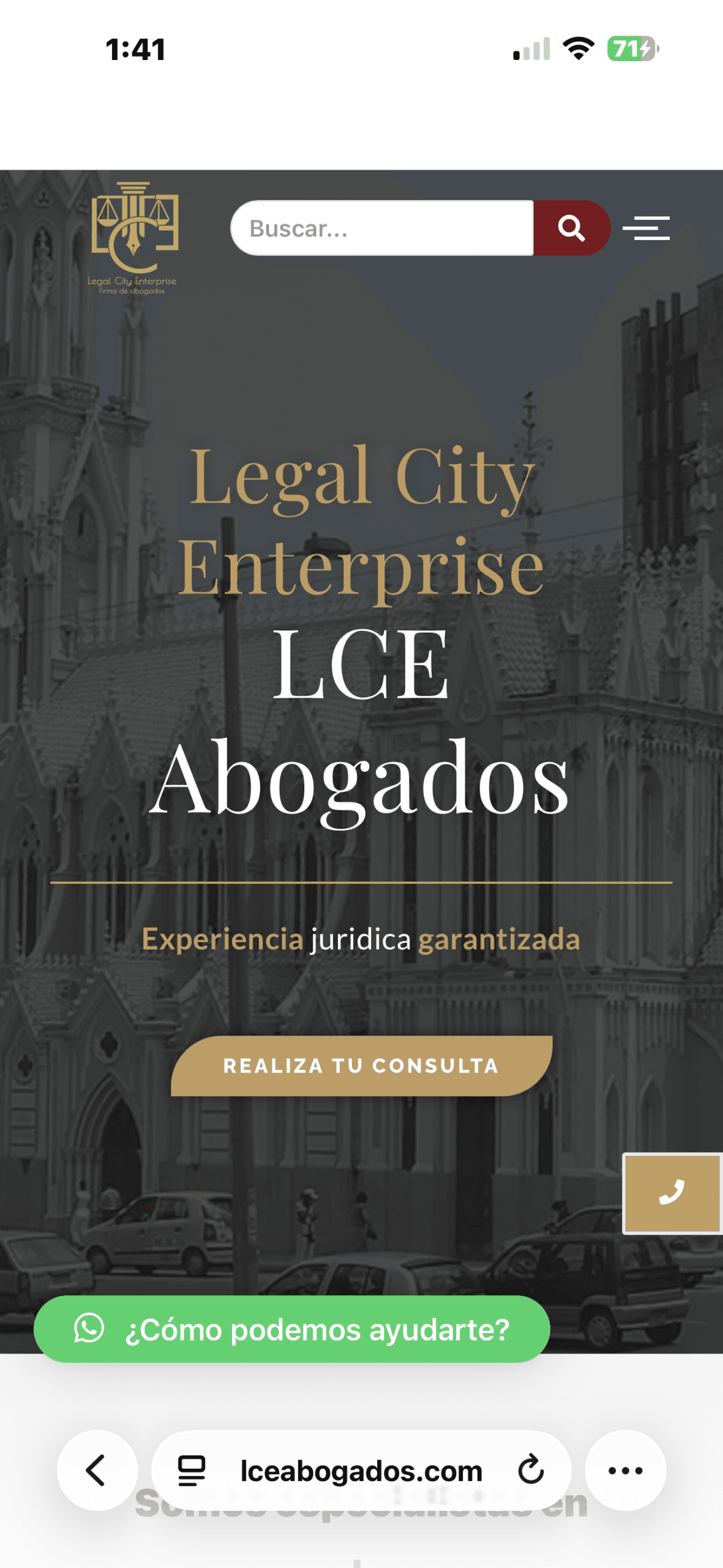 LCE Abogados web